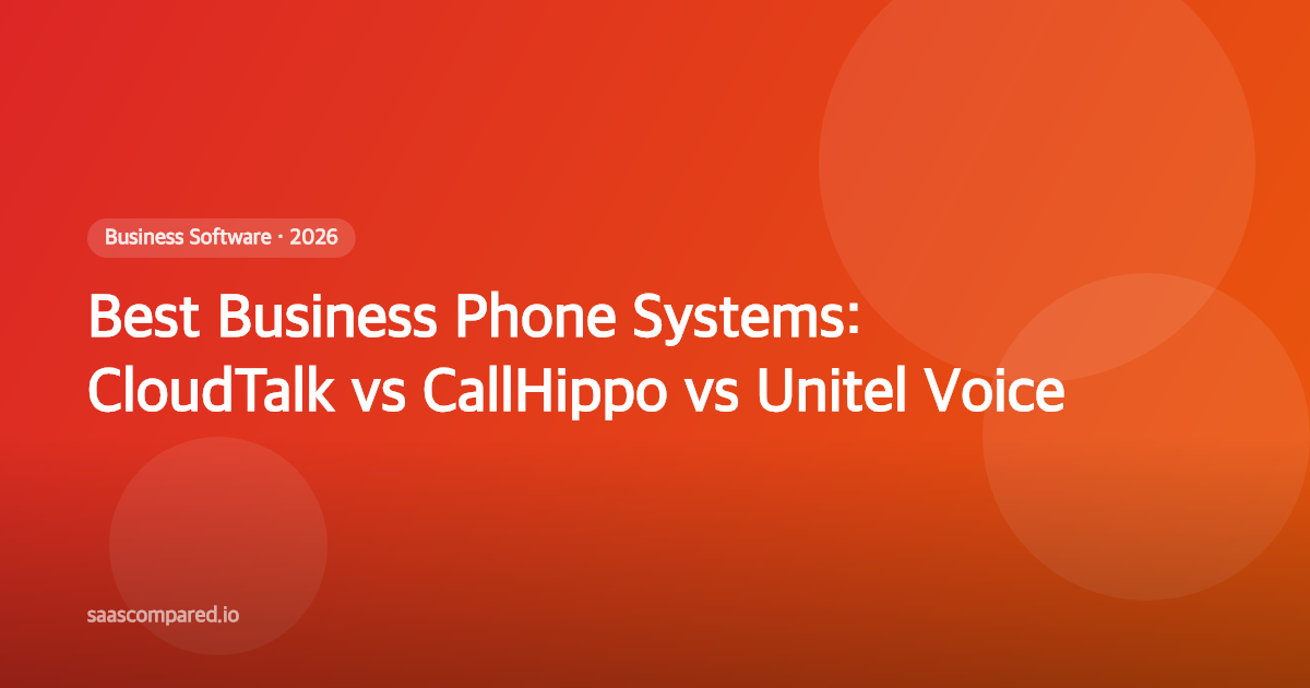 Best Business Phone Systems in 2026: CloudTalk vs CallHippo vs Unitel Voice