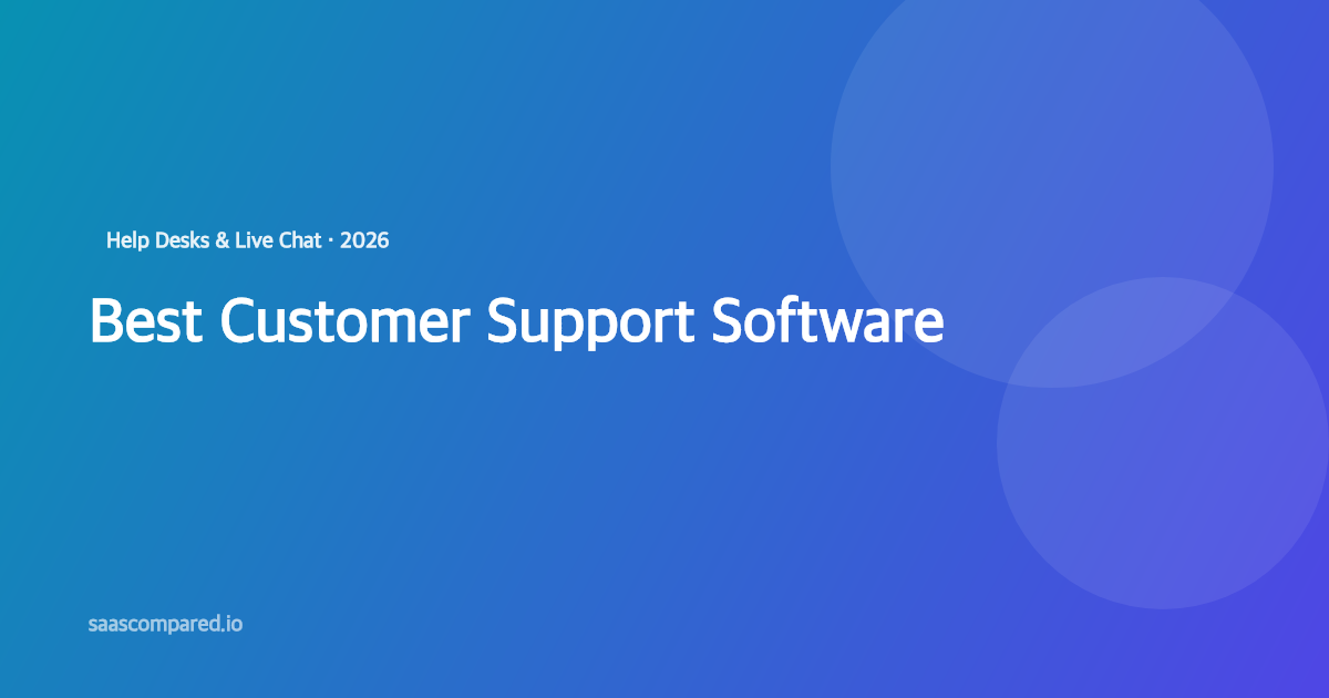 Best Customer Support Software in 2026: Help Desks & Live Chat Compared