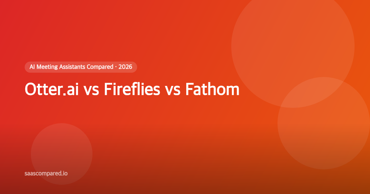 Otter.ai vs Fireflies.ai vs Fathom: Best AI Meeting Assistant in 2026 (We Tested All 3)