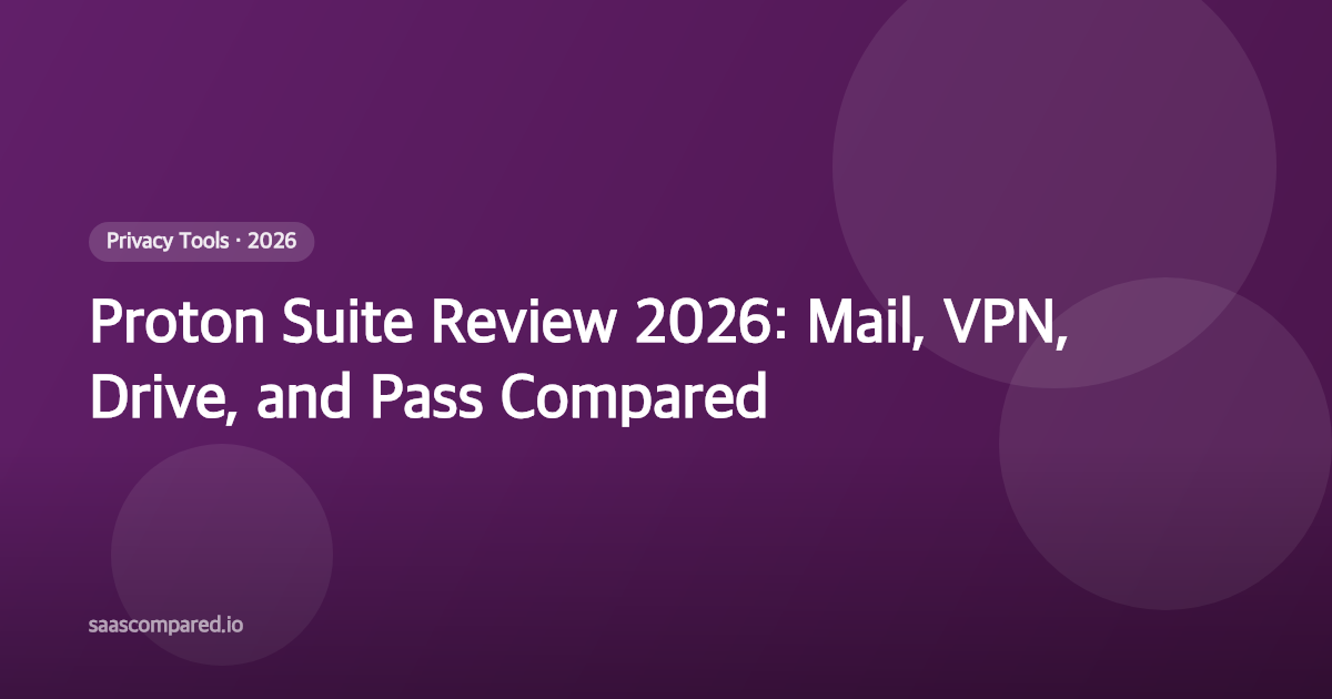 Proton Suite Review 2026: Mail, VPN, Drive, and Pass Compared